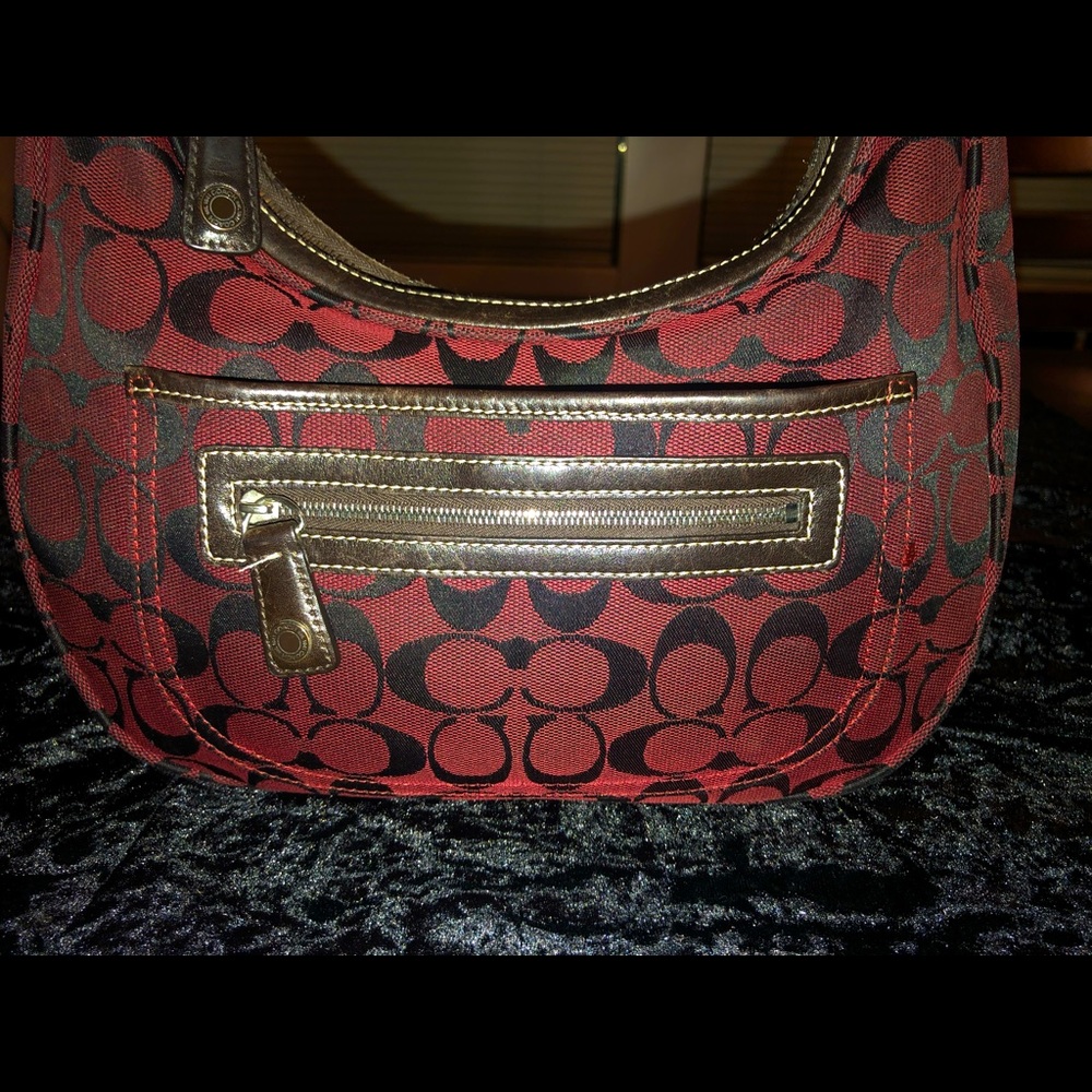 Coach Burgundy Purse